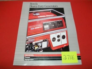FOLLETO DE PRODUCTO DE GENERADORES DE ALTA RESISTENCIA DE COLECCIÓN HONDA ESPECIFICACIONES, CARACTERÍSTICAS+ - Imagen 1 de 2