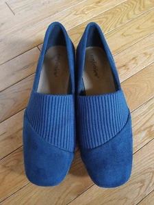 Comfortview Slip-On Comfortable Stretch Shoes Navy Blue Women's Size 7M - Picture 1 of 8