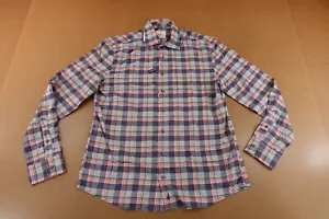 Johnnie-O Mens Size Medium Plaid Hangin Out Long Sleeve Button Front Shirt New - Picture 1 of 8