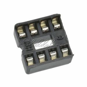 10/20/50/100PCS 8pin DIP IC Socket Adaptor Solder Type Socket Pitch Dual Wipe