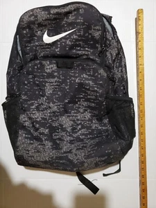 NIKE Brasilia Training School Gym Travel Backpack - All over Print Swoosh - Picture 1 of 7