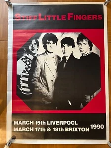 STIFF LITTLE FINGERS / 1990 LIVERPOOL Original Gig Poster 25x35in 640x900mm - Picture 1 of 7