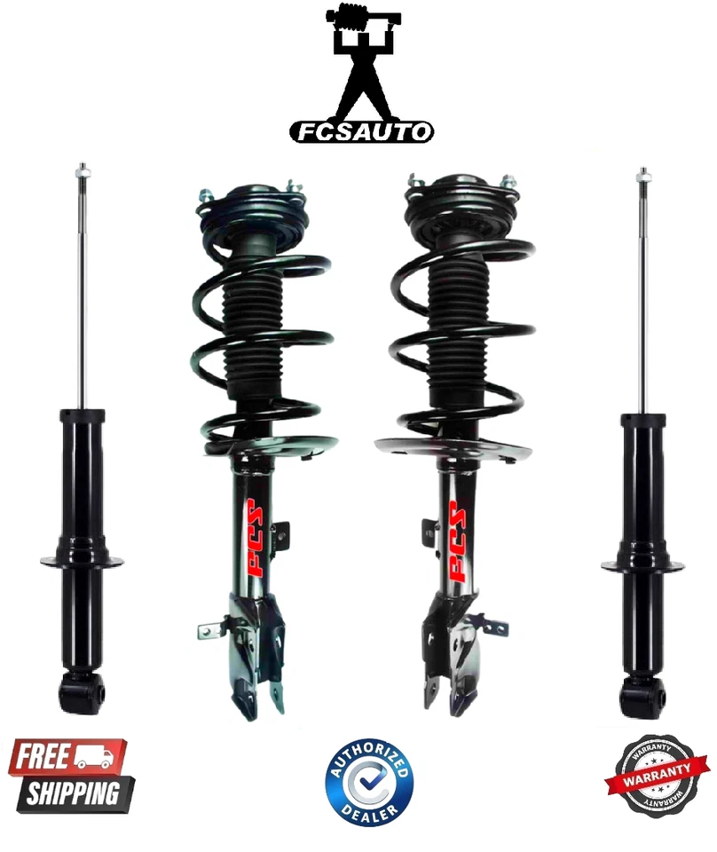 Amortiguador completo de suspensión delantera y amortiguador trasero FCS para Jeep Compass Patriot 07-10 Foto 1 de 1