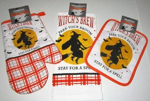 Juego de toallas de cocina, baches y hornos HALLOWEEN CERVEZA DE BRUJA - Imagen 1 de 1
