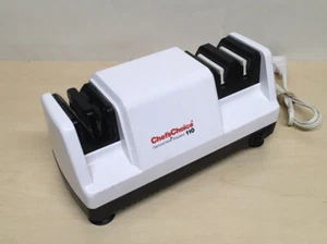 Chefs Choice 3-Stage Diamond Hone Electric Knife Sharpener White Model 100 USA - Picture 1 of 4
