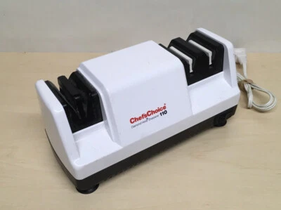Chefs Choice 3-Stage Diamond Hone Electric Knife Sharpener White Model 100 USA - Image 1 of 4