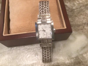 Lois Hill Silver Swiss Movement Bracelet Watch. 925 Silver. - Picture 1 of 7