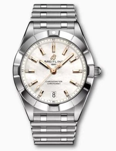 Breitling Chronomat 32 Diamond Dial Box Papers Quartz Ladies Watch A77310 - Picture 1 of 9