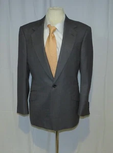 Huntsman Savile Row Bespoke 2023 Gray Birdseye One Button Sport Coat 36S - Picture 1 of 11