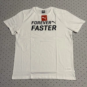 Puma Short Sleeve Cotton T-Shirt White UK XL - Picture 1 of 16