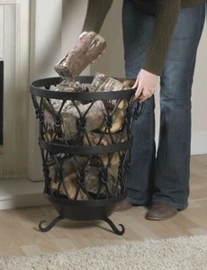 Sherwood Iron Log Basket - Picture 1 of 3