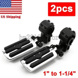 Motorcycle Highway Foot Pegs Mount for Yamaha V-Star 650 XVS650 950 1100 1300 US - Picture 1 of 6