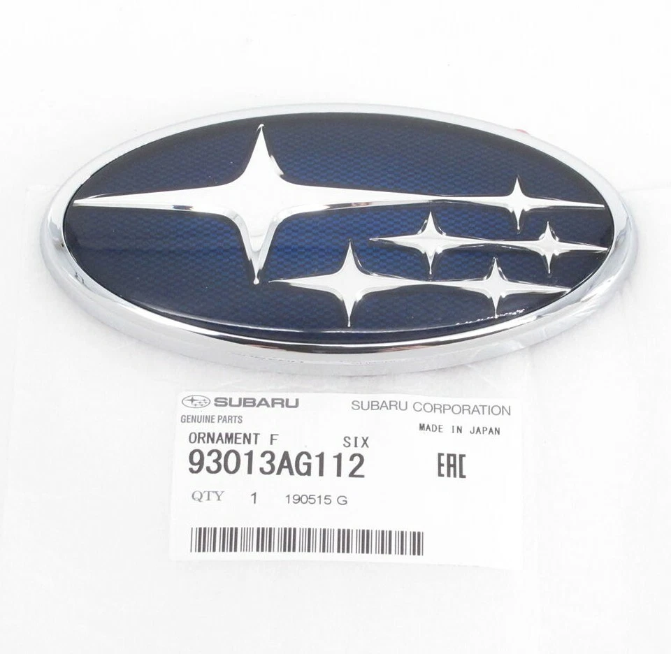 Emblema original do fabricante Subaru 93013AG112 grade frontal 2006-07 Legacy & Outback - Imagem 1 de 2