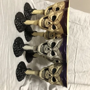 Halloween Gothic Pirate Skull Hard Plastic Goblets Set Of 6 - Picture 1 of 2