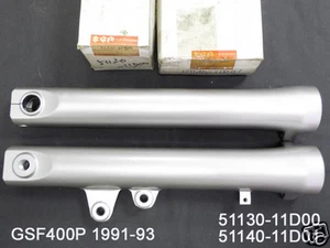 Suzuki GSF400 Fork Outer Tube L/R 91-93 NOS BANDIT Cover 51140-11D01 51130-11D00 - Bild 1 von 10