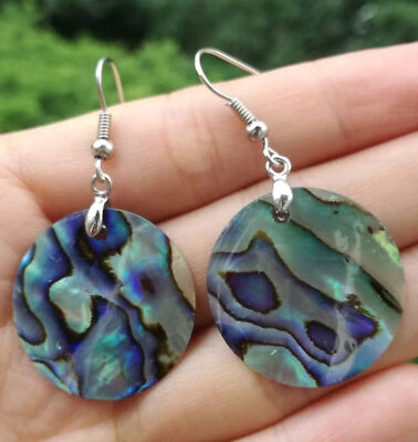 Natural Orgonite Ear Pendants Earrings Life Energy Talisman - image 1 of 2
