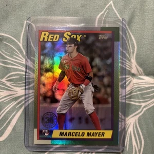 2025 Topps Update #U90-9 Marcelo Mayer 1990 Topps Foil Boston Red Sox RC - Picture 1 of 2