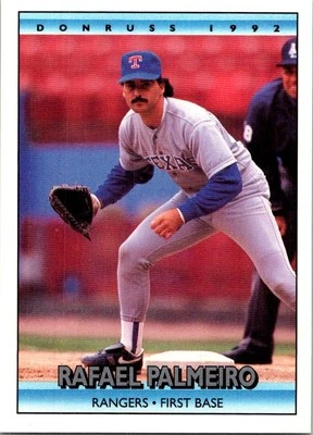 1992 Donruss #46b Rafael Palmeiro - Image 1 of 2