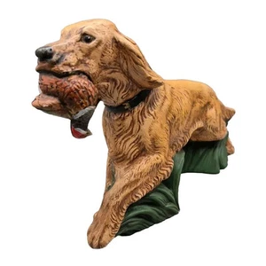 Vintage 1980's Irish Setter Ceramic Figure Hand Made Hunting Dog with Pheasant - Picture 1 of 7