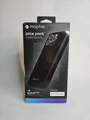 Mophie - Juice Pack iPhone 15 Pro Max - Black - Image 1 of 4