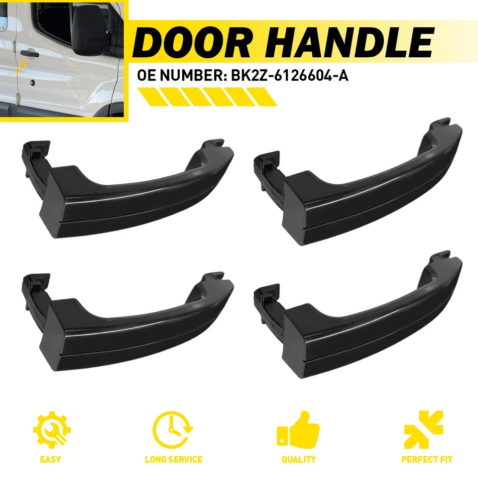 4X Exterior Door Handle LH RH Side For Ford Transit-150 250 350 350HD 2015-2020 - Image 1 of 4