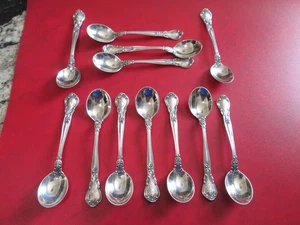 Set of 12 Antique - CHANTILLY 1895 - GORHAM - STERLING - CHOCOLATE SPOONS - Picture 1 of 5