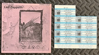 Led Zeppelin IV Zoso Jukebox EP sleeve and TITLE STRIPS... SUPER RARE !!! - Image 1 of 2