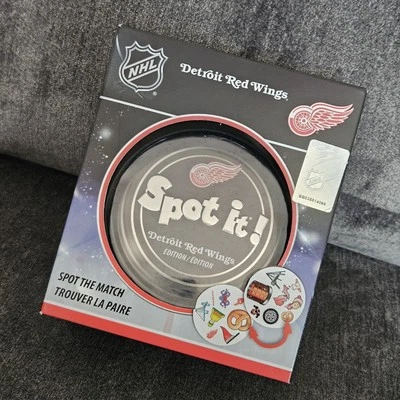 Detroit Red Wings Spot It NHL Tin Card Game Board Game Travel Sized NEW - Image 1 of 4