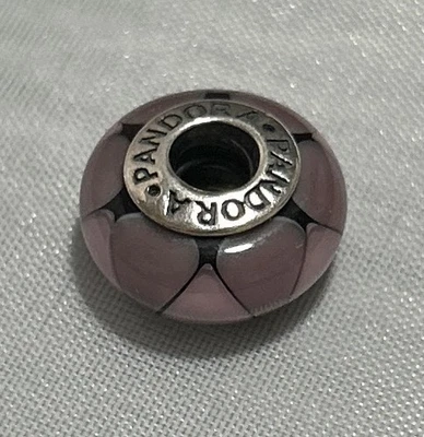 Pandora Captivating Purple Murano Glass Charm Silver 925 ALE Retired 790635 - Image 1 of 4