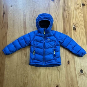 Chaqueta LL Bean Niños S 4 Azul Plumón Puffer Ultraligera 650 Downtek Capucha Bolsillos con Cremallera - Imagen 1 de 16
