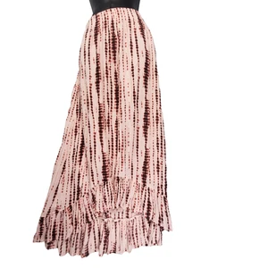 Abercrombie And Fitch Maxi Skirt High Low Lined Pink Small Beachy Boho - Picture 1 of 8