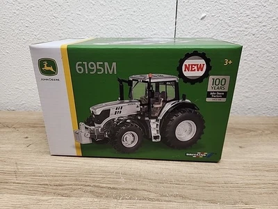 John Deere 6195M 100 Year of Tractor Prestige Silver Tractor 1:32 NIB EUROPE - Image 1 of 4