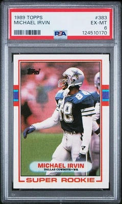 124510170 Майкл Ирвин 1989 Topps No383 дебютант RC PSA 6 - Изображение 1 из 2