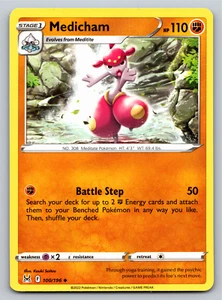 Medicham 100/196 Uncommon Lost Origin Pokemon Card - NM Near Mint - Picture 1 of 2