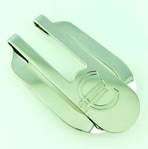 925 SILVER SILVER BANKNOTE CLIP SPRING WALLET CUFF - Picture 1 of 6