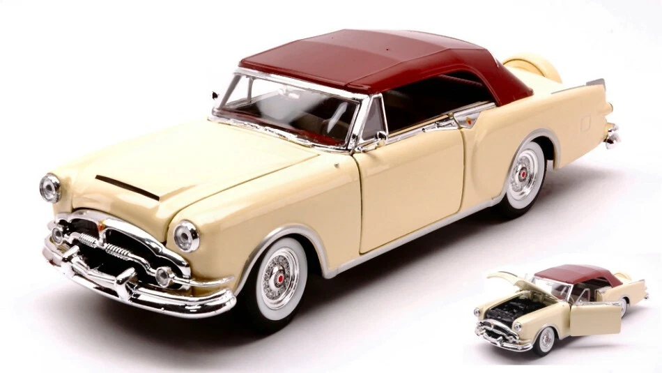 Packard Caribbean Soft Top 1953 Yellow Cream 1:24 Model 4121 WELLY - Immagine 1 di 1