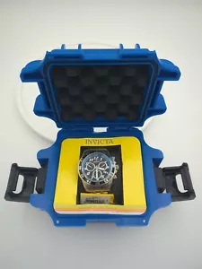 Orologio Cronografo Svizzero Uomo Invicta 20478 50mm Acciaio Inox, Lunetta Blu Nuovo con etichette - Foto 1 di 8