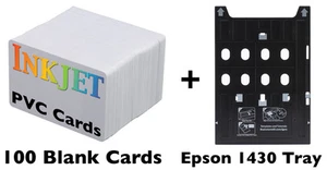 Inkjet PVC ID Card Kit - Epson Artisan 1430, Stylus Photo 1400,1410,1430W,others - Picture 1 of 5