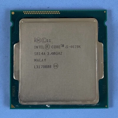 Intel Core i5 SR14A i5-4670K 3.40GHz 6M Socket 1150 Quad Core Processor / CPU - Image 1 of 3