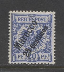 Germany 1899 offices MOROCCO 25 Centimos early issue mint**, $ 60.00 - Picture 1 of 1