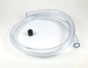 HD Tube and Vinyl Cap Kit for Fumoto 3/8" Nipple Valves - 3' of 3/8" Clear PVC - Picture 1 of 2