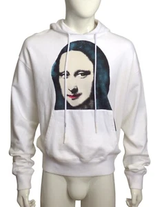 OFF WHITE - Neu mit Etikett 2020 Mona Lisa Print Hoodie, Größe M - Bild 1 von 6