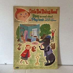 Uncut Vintage 1961 Little Red Riding Hood Cut Out Book Unused Original Play Set - Picture 1 of 10