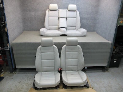🥇94-99 BMW E36 3-SERIES CONVERTIBLE FRONT & REAR LEATHER SEAT SET OEM Foto 1 de 4
