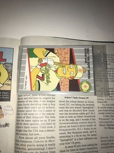 Simpsons Comics #4 (with Willy Dipken card) VF Bongo Busman Billy Ripken Parody
