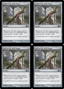 MTG - 4x STAFF OF THE WILD MAGUS - M14/Core Set 2014 (U) - Bild 1 von 1