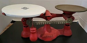 Jb Saxony Type 17 Balancing Scale 1lb Farmhouse Antique Rare - Picture 1 of 13