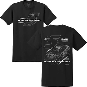 Camiseta negra Kyle Larson 2025 Hendrickcars Tonal 2 puntos - Imagen 1 de 4