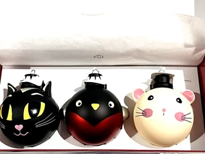 IKEA VINTERFINT Decoration Ball Set of 3 Animals New - Picture 1 of 6