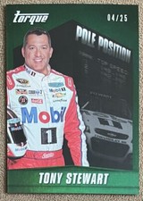 2016 Panini Torque Pole Position Green Tony Stewart /25 #PP2 Parallel